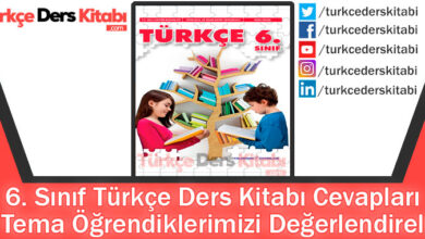 1. Tema Öğrendiklerimizi Değerlendirelim Cevapları (6. Sınıf Türkçe Yıldırım)