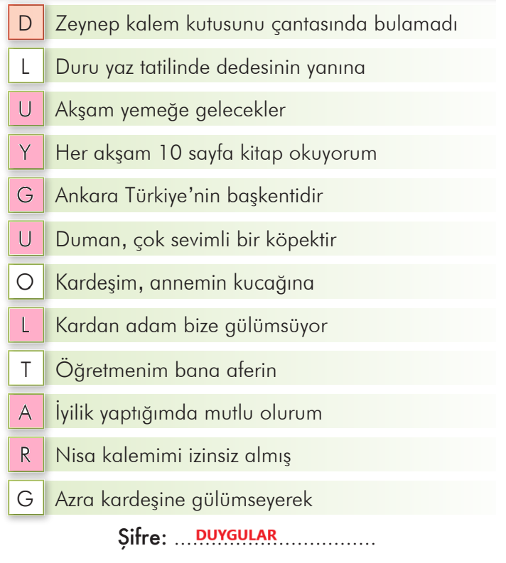 2. Sınıf Türkçe Ders Kitabı Sayfa 17 Cevapları İlke Yayıncılık