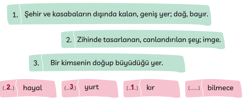 3. Sınıf Türkçe Ders Kitabı Cevapları Sayfa 16 MEB Yayınları (Merhaba)