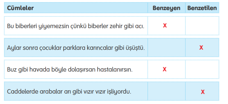 4. Sınıf Türkçe Ders Kitabı Cevapları Sayfa 28 TUNA Yayıncılık (Olamam Metni)