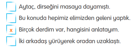 4. Sınıf Türkçe Ders Kitabı Cevapları Sayfa 29 TUNA Yayıncılık (Olamam Metni)