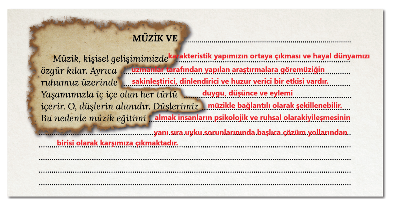 7. Sınıf Türkçe Ders Kitabı Sayfa 39 Cevapları MEB Yayınları