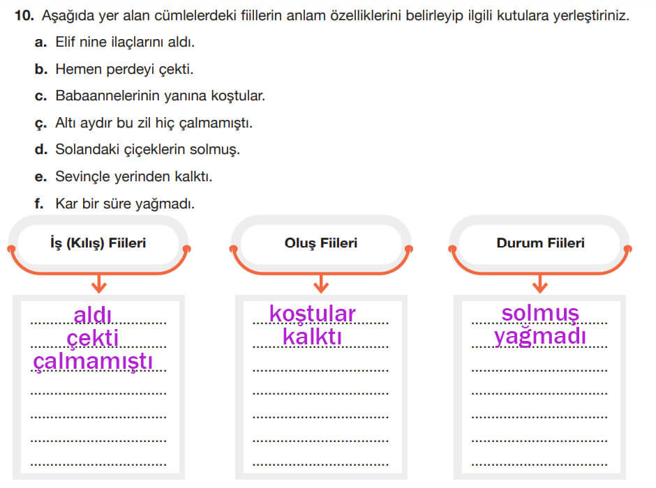 7. Sınıf Türkçe Ders Kitabı Sayfa 44 Cevapları Özgün Yayıncılık