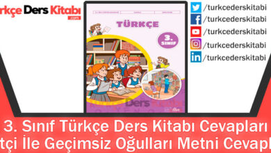 Çiftçi İle Geçimsiz Oğulları Metni Cevapları (3. Sınıf Türkçe İlke)