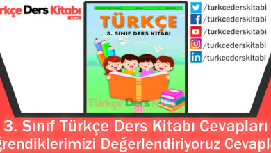 Öğrendiklerimizi Değerlendiriyoruz Cevapları (3. Sınıf Türkçe MEB)