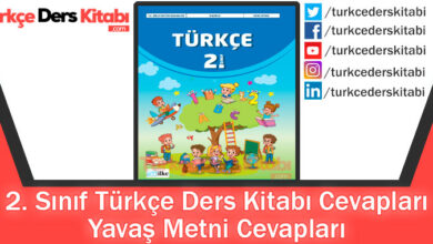 Yavaş Metni Cevapları (2. Sınıf Türkçe İlke)