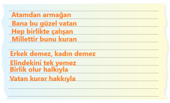 6. Sınıf Türkçe Ders Kitabı Sayfa 51 Cevapları MEB Yayınları