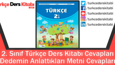 Dedemin Anlattıkları Metni Cevapları (2. Sınıf Türkçe İlke)