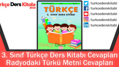 Radyodaki Türkü Metni Cevapları (3. Sınıf Türkçe MEB)